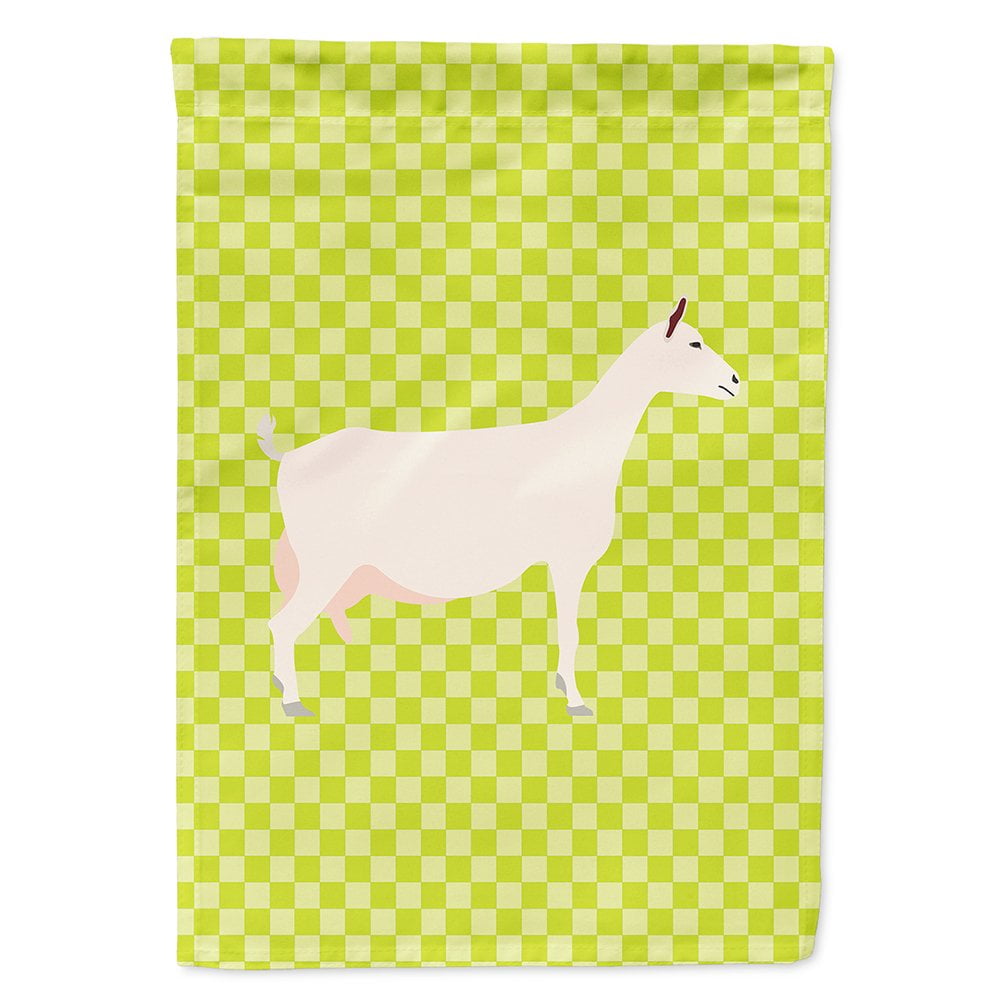 Saanen Goat Green Flag Canvas House