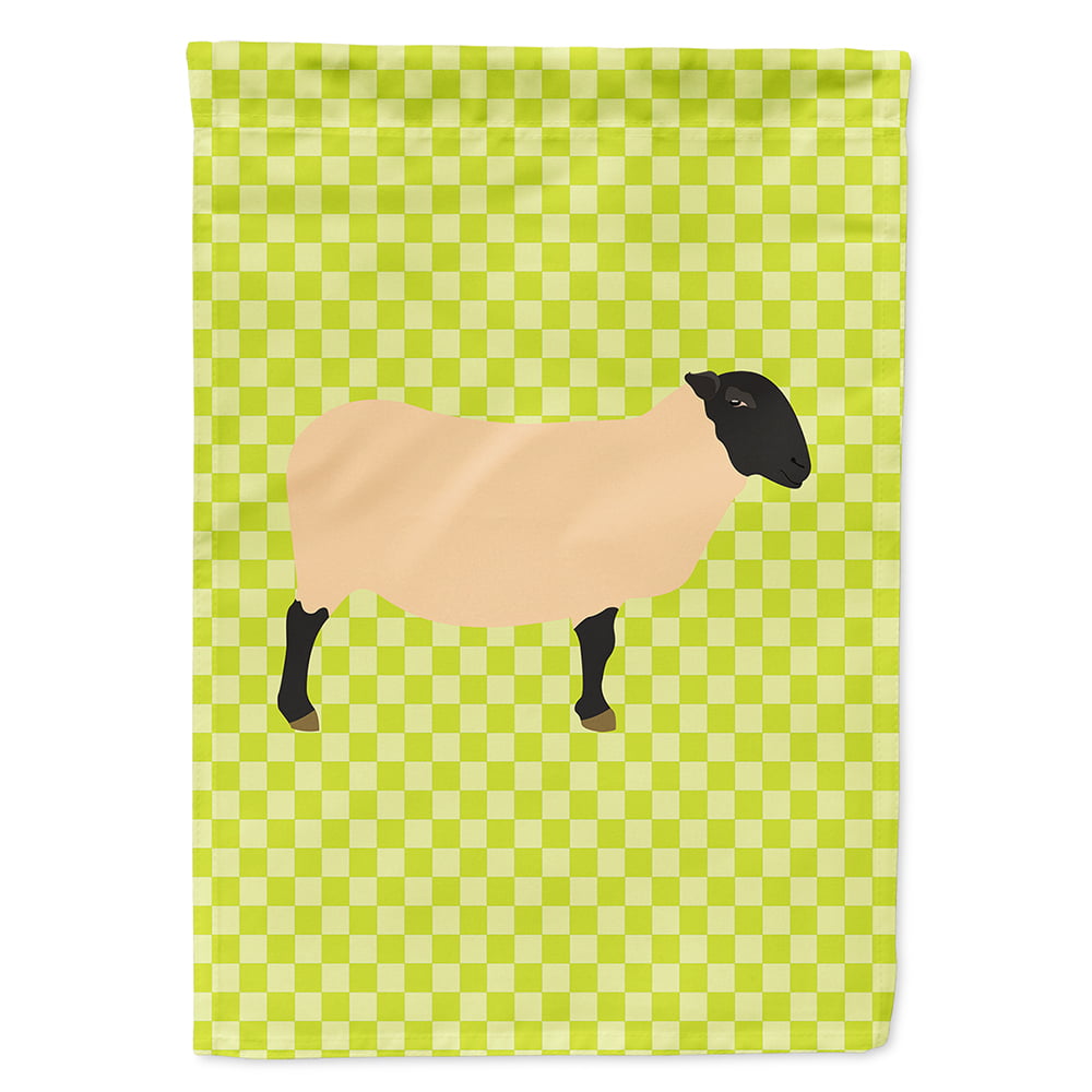 Suffolk Sheep Green Flag Canvas House