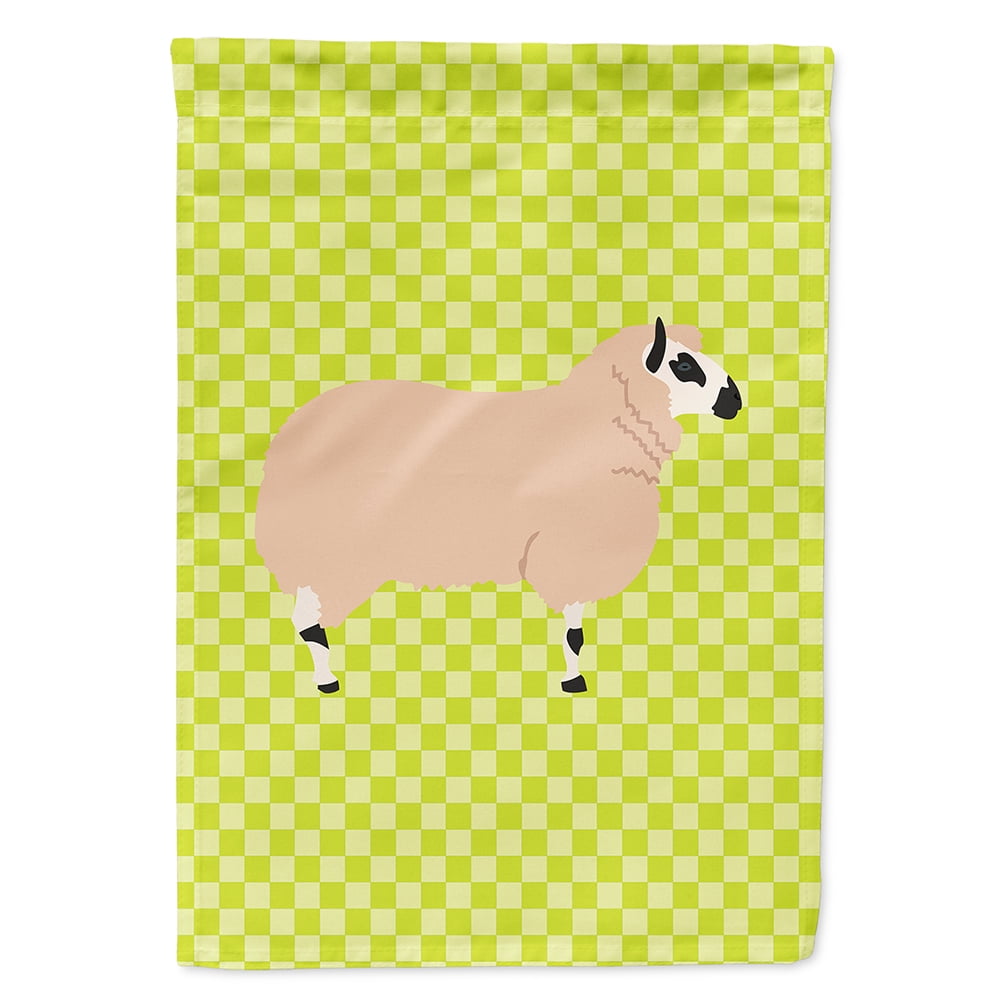 BB7805CHF Kerry Hill Sheep Green Flag Canvas House