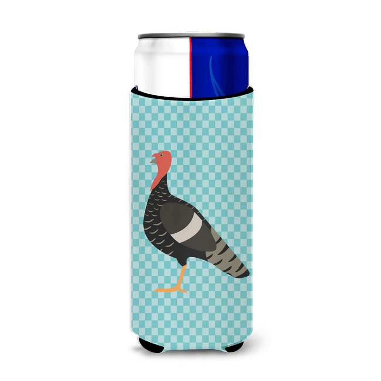 Marragansett Turkey Blue Check Michelob Ultra Hugger for Slim Cans
