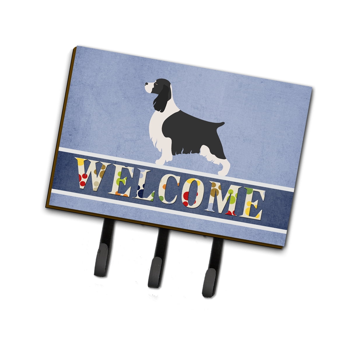 English Springer Spaniel Welcome Leash or Key Holder