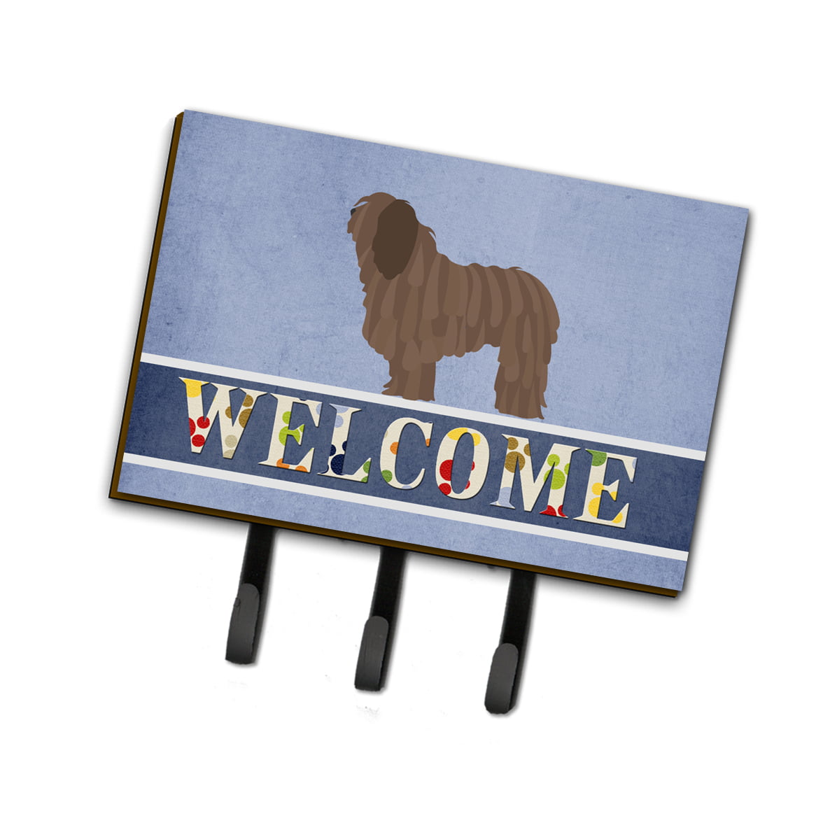 BB8291TH68 Bergamasco Shepherd Welcome Leash or Key Holder