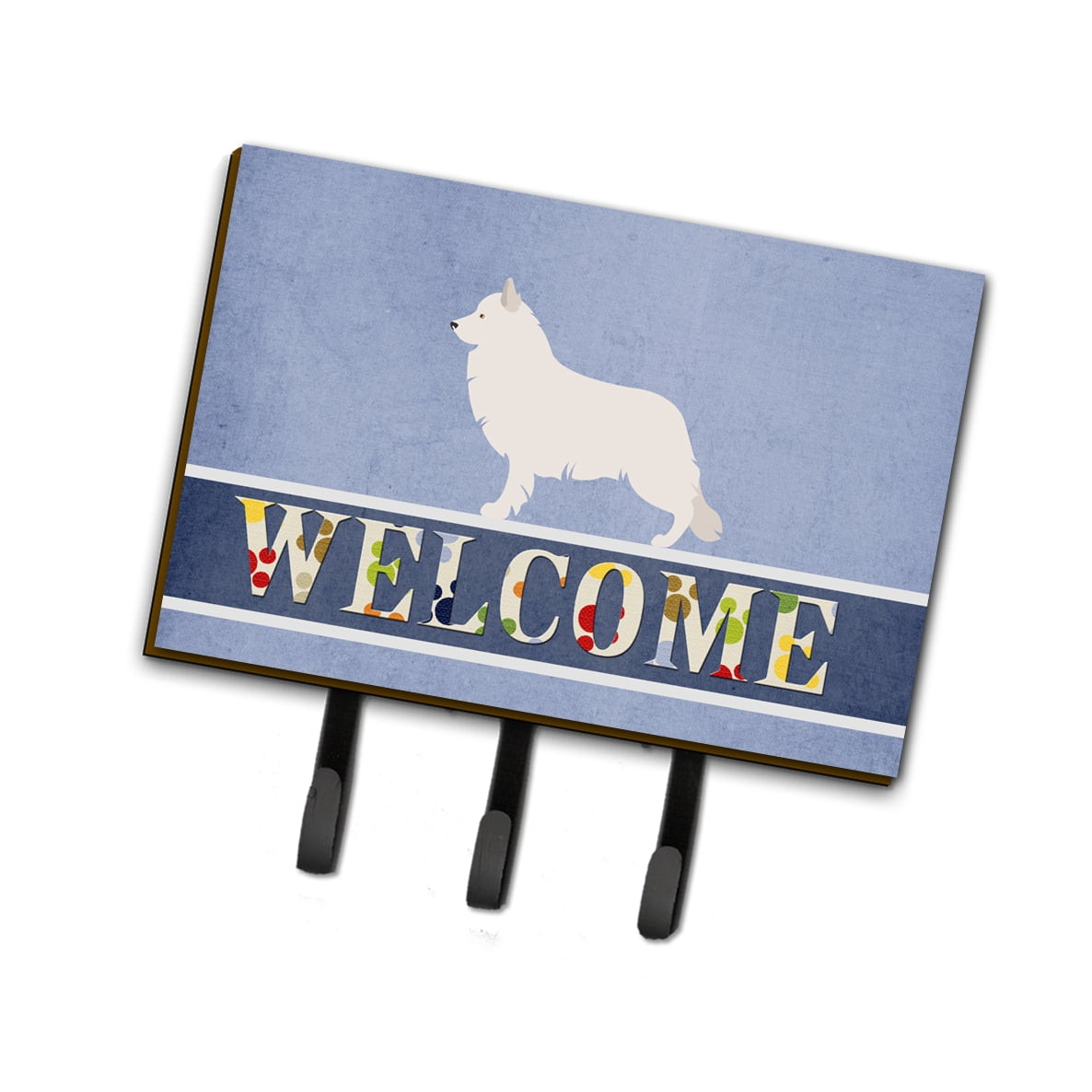 BB8292TH68 Berger Blanc Suisse Welcome Leash or Key Holder