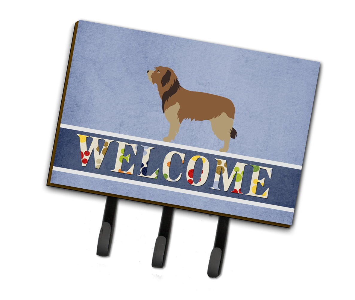 BB8295TH68 Catalan Sheepdog Welcome Leash or Key Holder