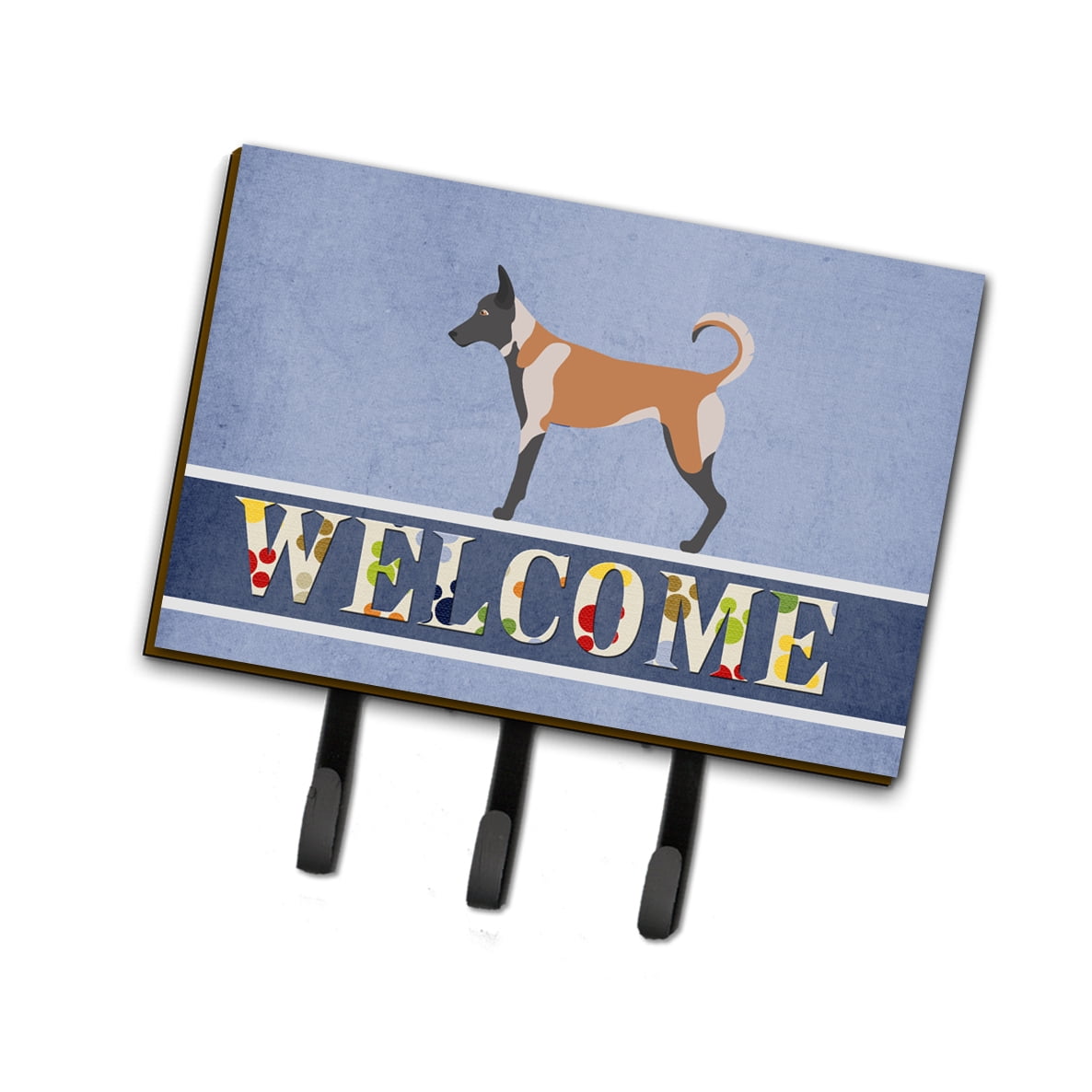 BB8299TH68 Malinois Welcome Leash or Key Holder