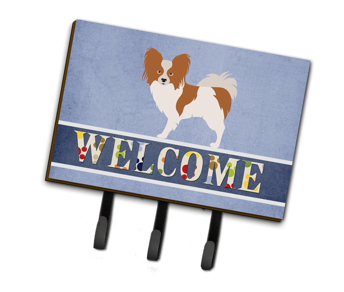 BB8310TH68 Papillon Welcome Leash or Key Holder