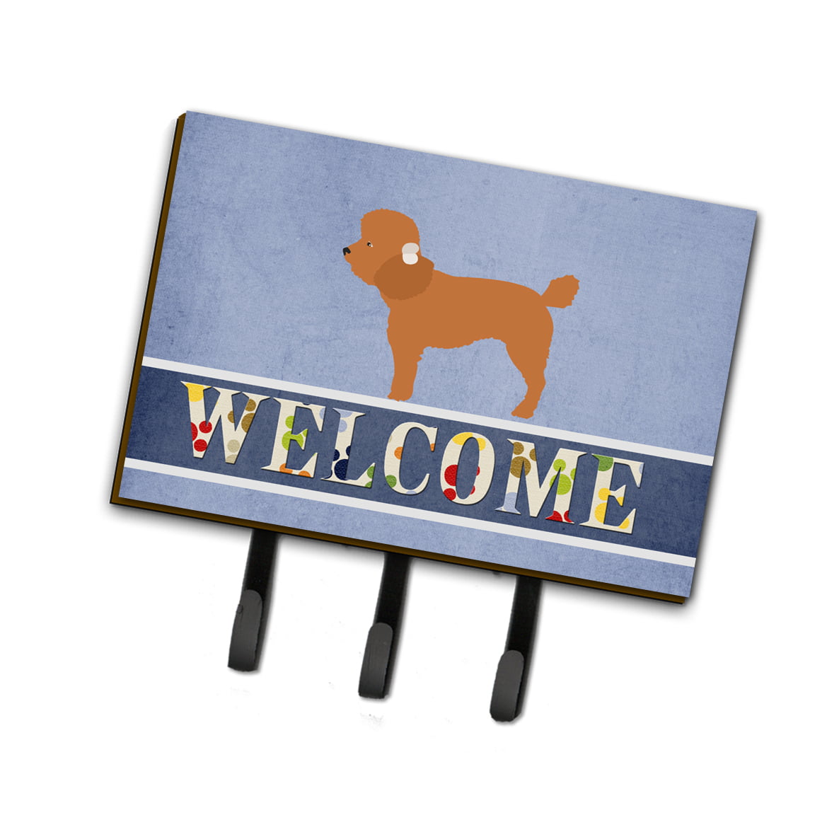 BB8316TH68 Toy Poodle Welcome Leash or Key Holder