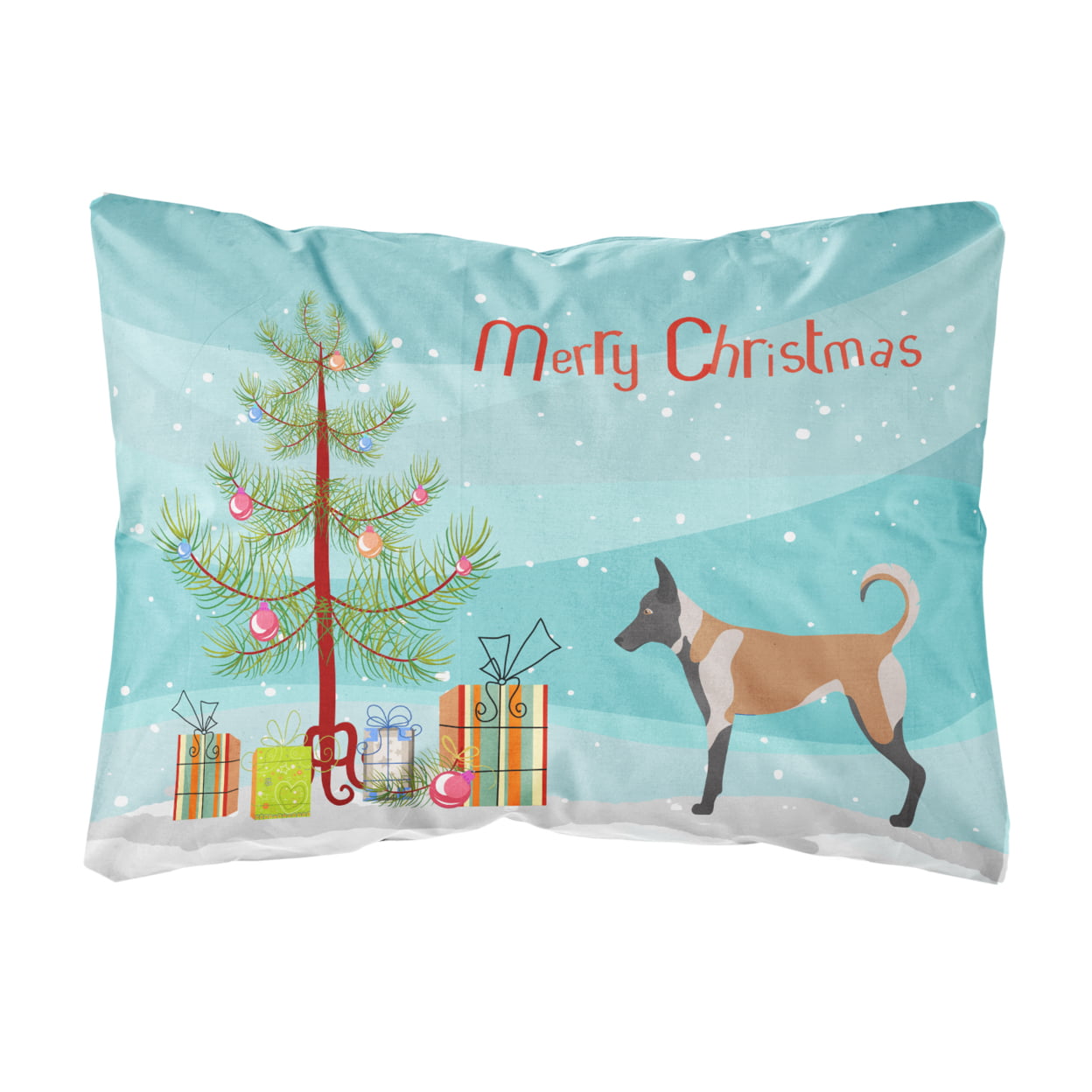 Picture of Carolines Treasures BB8461PW1216 Malinois Christmas Canvas Fabric Decorative Pillow