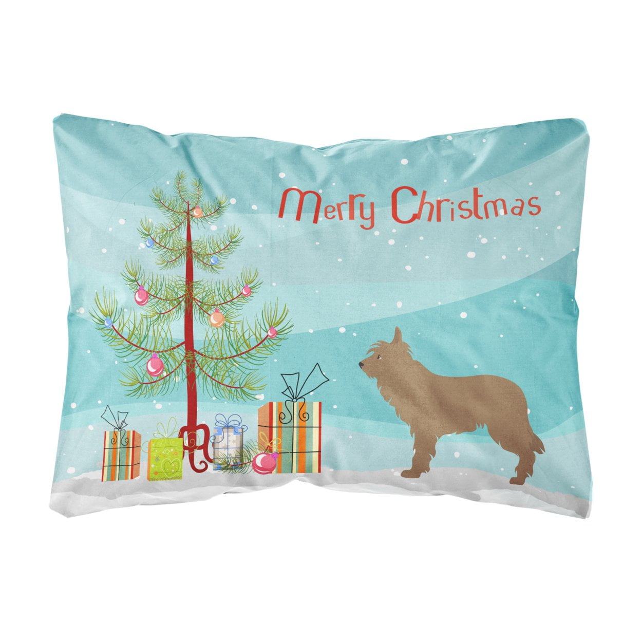 Berger Picard Christmas Canvas Fabric Decorative Pillow - Multi-Colored
