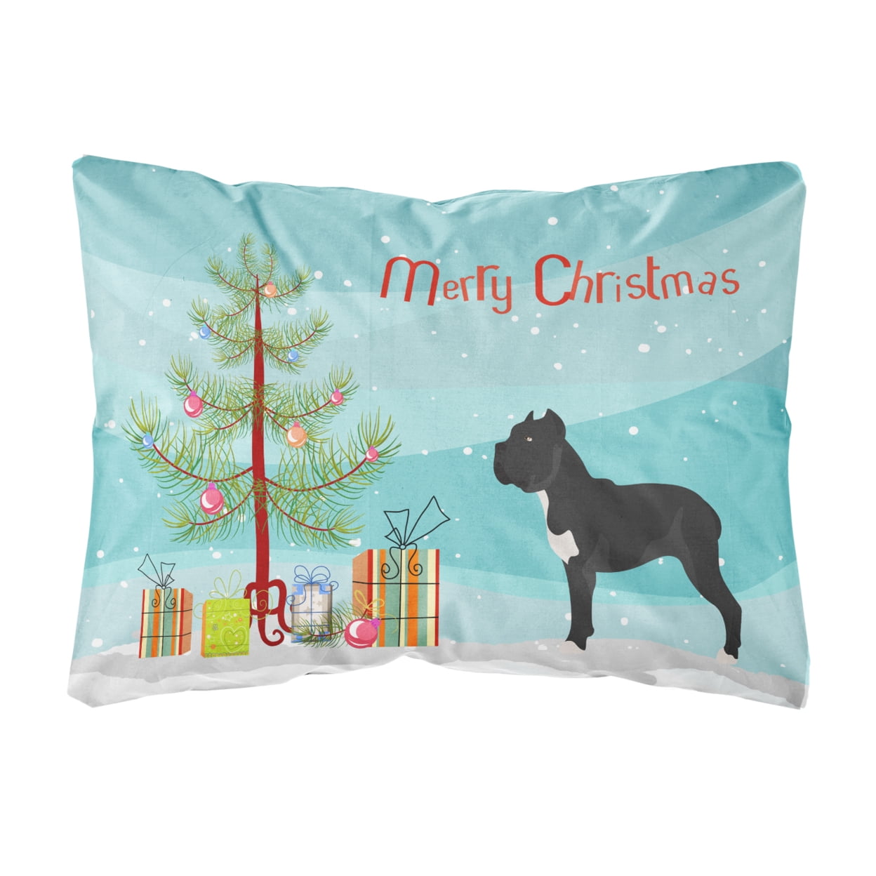 Cane Corso Christmas Canvas Fabric Decorative Pillow