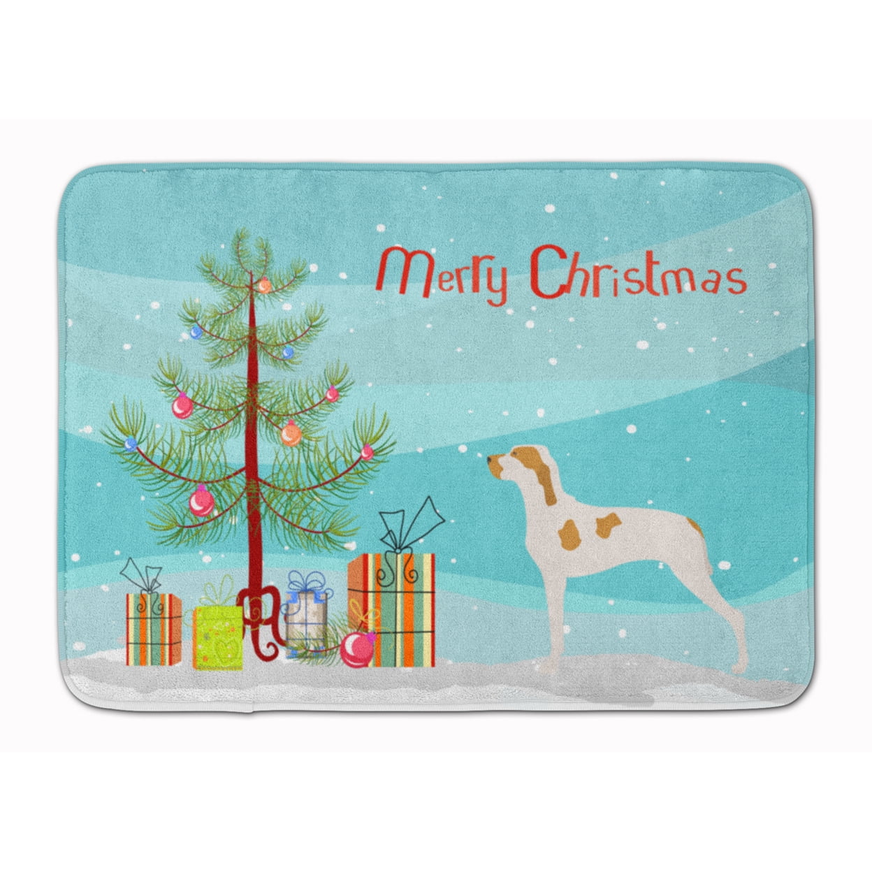 BB8434RUG Ariege Pointer Christmas Machine Washable Memory Foam Mat