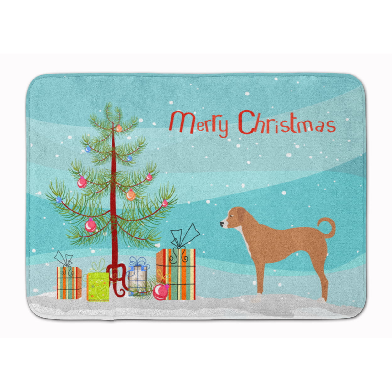 BB8452RUG Australian Pinscher Christmas Machine Washable Memory Foam Mat