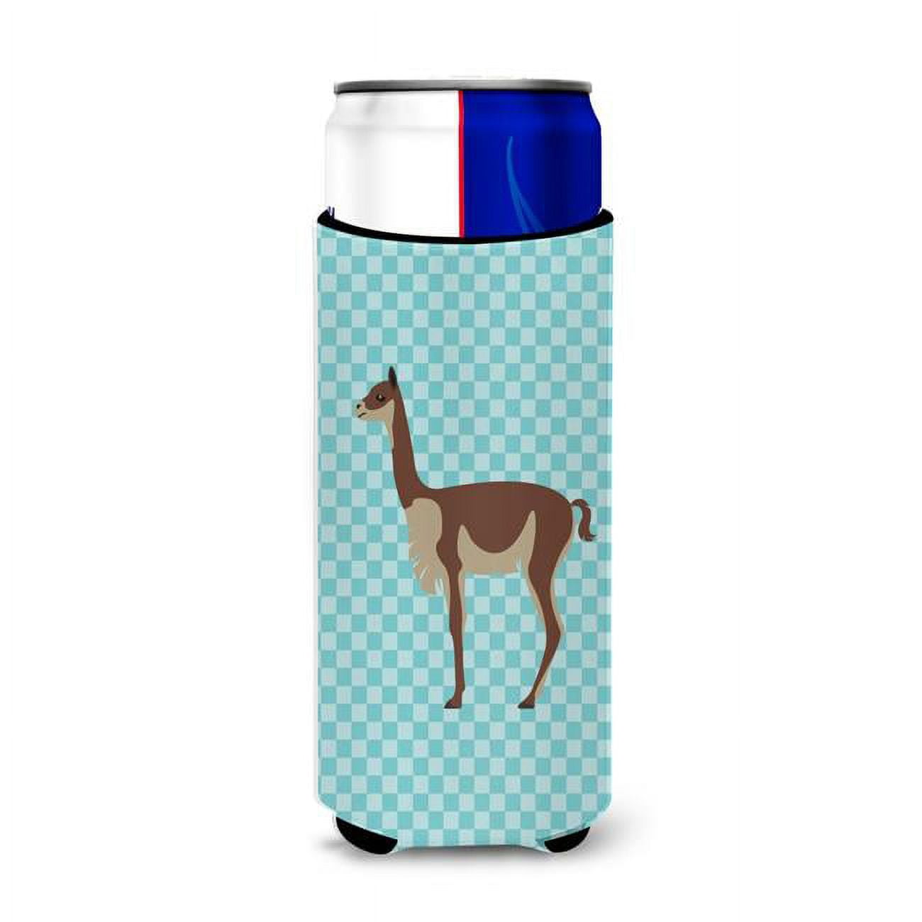 Vicugna or Vicuna Blue Check Michelob Ultra Hugger for Slim Cans
