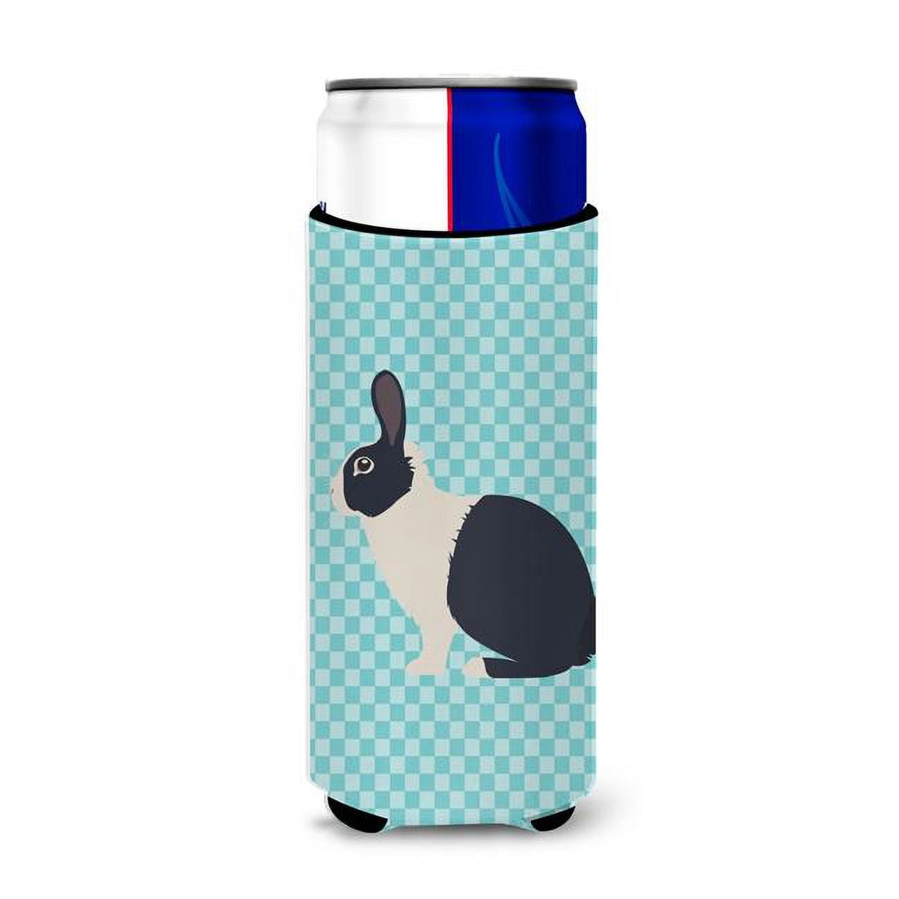 Dutch Rabbit Blue Check Michelob Ultra Hugger for Slim Cans - Blue Check - Slim Cans