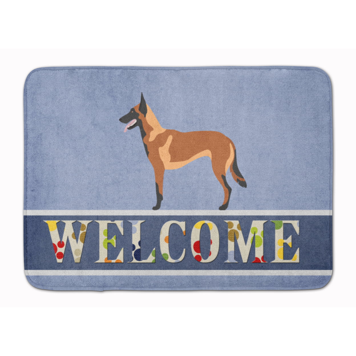 BB8332RUG Malinois Belgian Shepherd Machine Washable Memory Foam Mat
