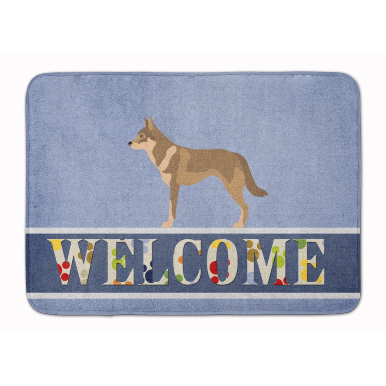 BB8335RUG Czechoslovakian Wolfdog Machine Washable Memory Foam Mat