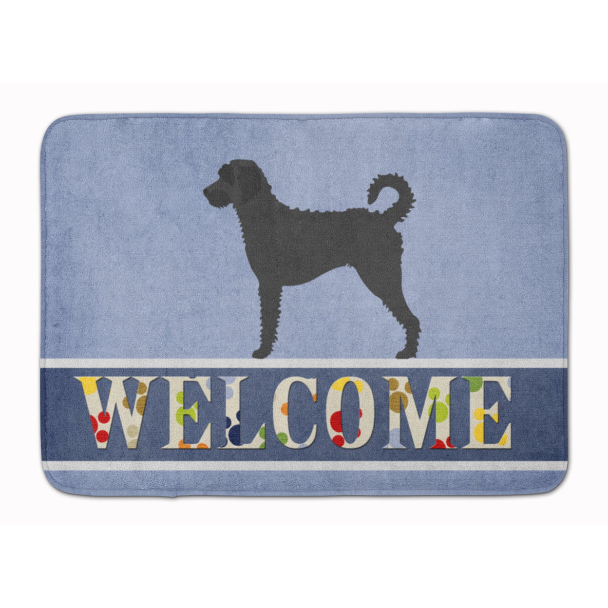 BB8337RUG Labradoodle Welcome Machine Washable Memory Foam Mat