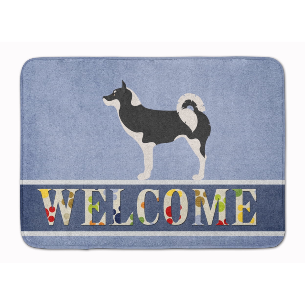 Greenland Dog Welcome Machine Washable Memory Foam Mat