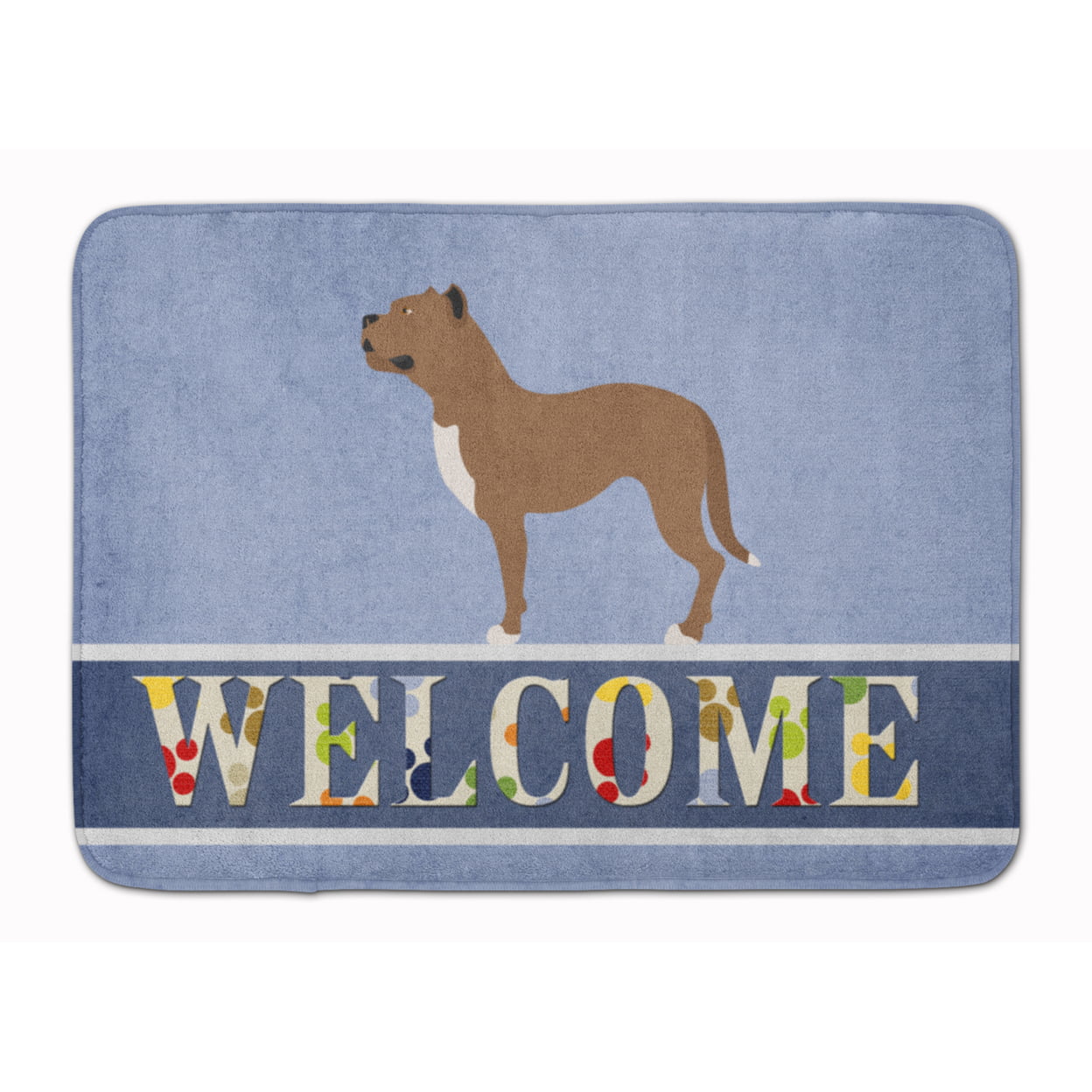 BB8339RUG Perro de Presa Canario Machine Washable Memory Foam Mat