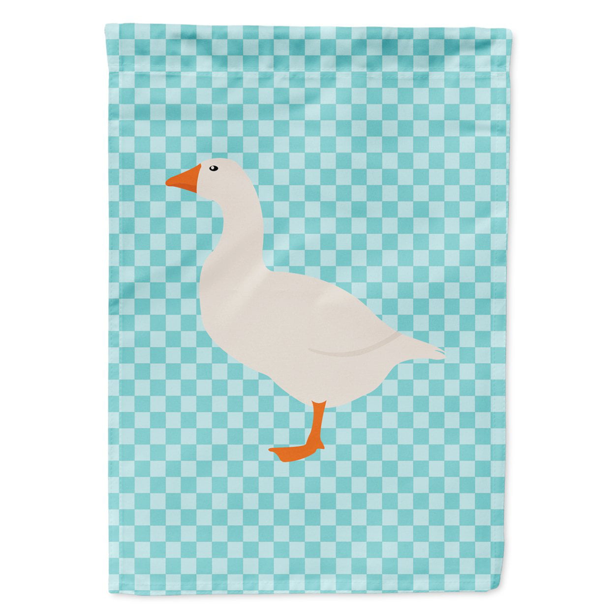 Shire Horse Blue Check Flag Garden Size