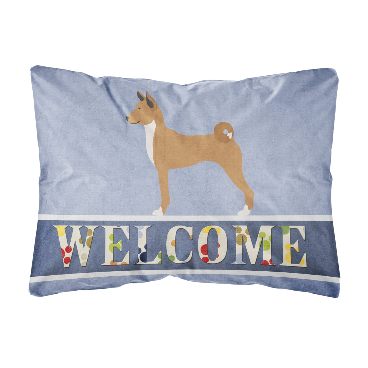BB8333PW1216 Telomian Welcome Canvas Fabric Decorative Pillow