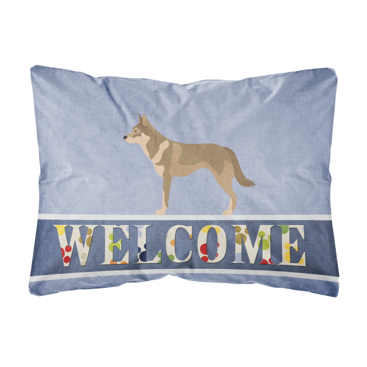 Czechoslovakian Wolfdog Canvas Fabric Decorative Pillow - Multi-Colored