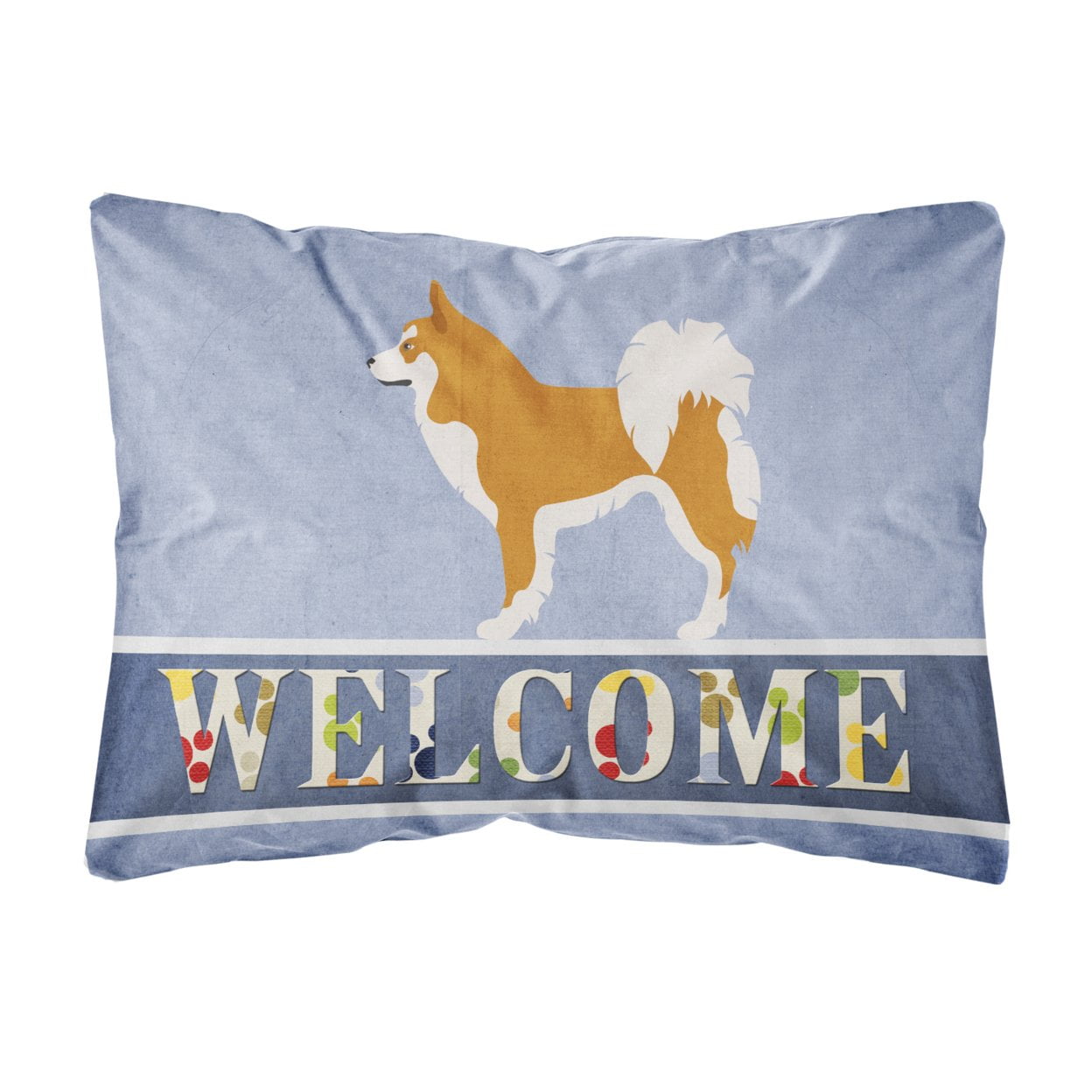 BB8340PW1216 Icelandic Sheepdog Canvas Fabric Decorative Pillow