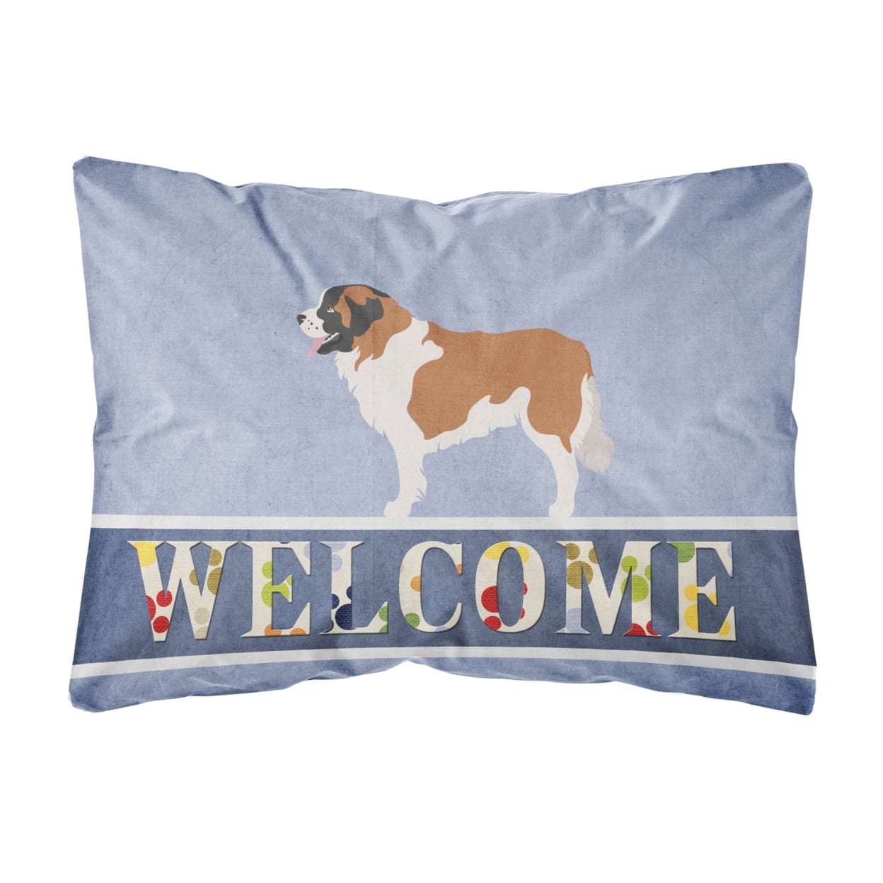 Moscow Watchdog Canvas Fabric Decorative Pillow - Multi-Colored - 12 L x 3 W x 16 H in.