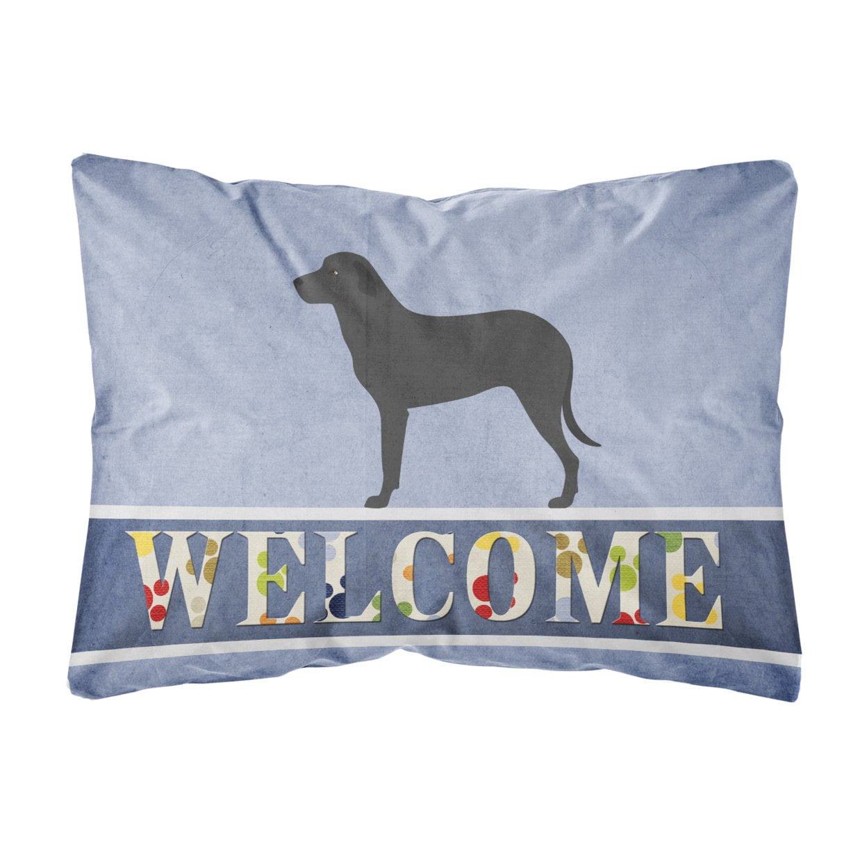 BB8346PW1216 Majorca Shepherd Dog Canvas Fabric Decorative Pillow