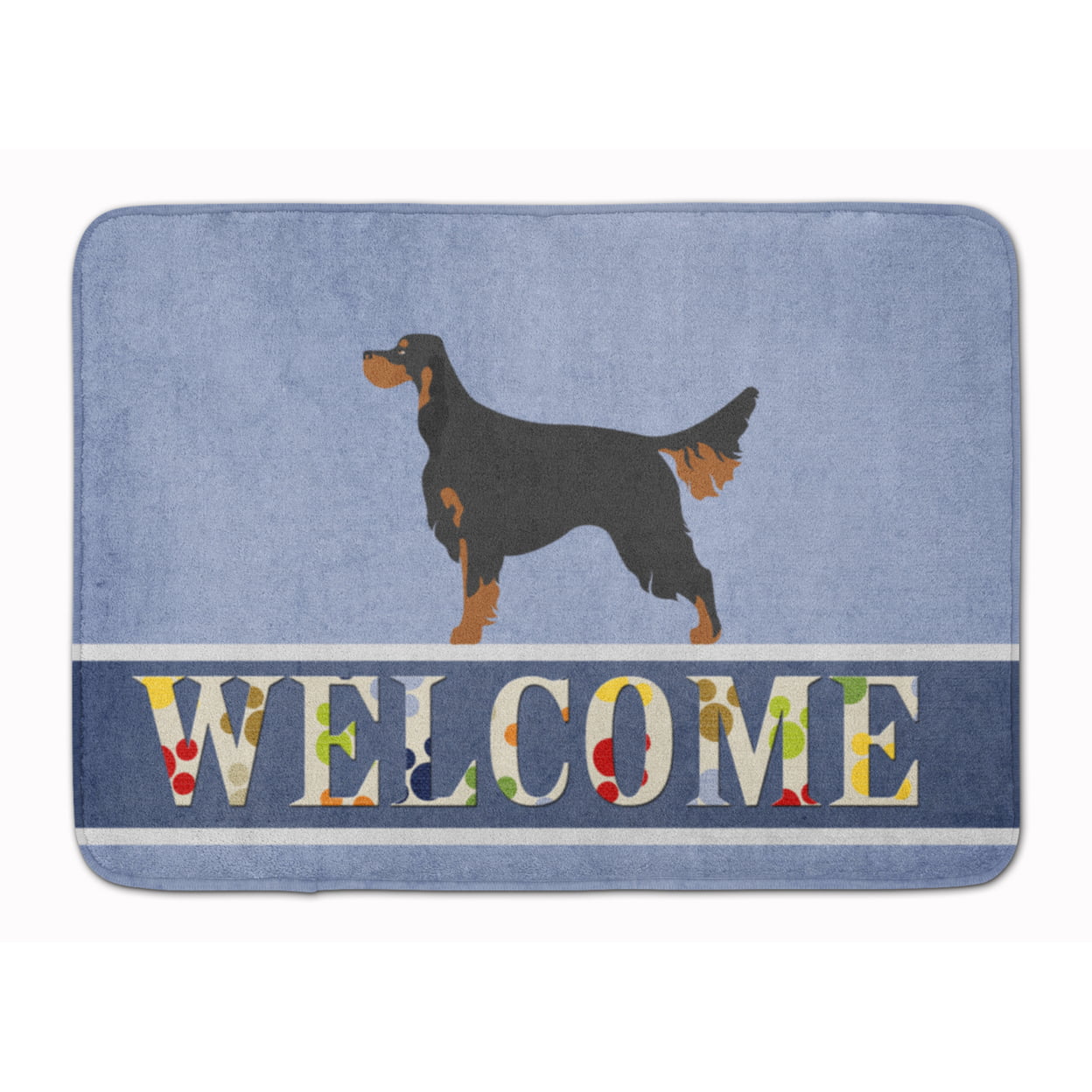 BB8274RUG Gordon Setter Welcome Machine Washable Memory Foam Mat