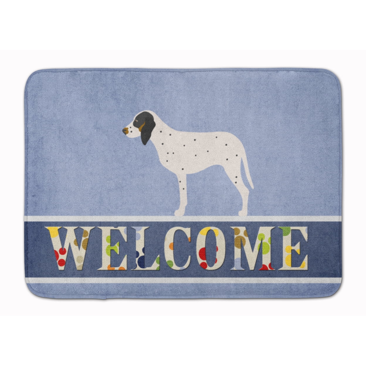 Gascon Saintongeois Welcome Machine Washable Memory Foam Mat - Multi-Colored