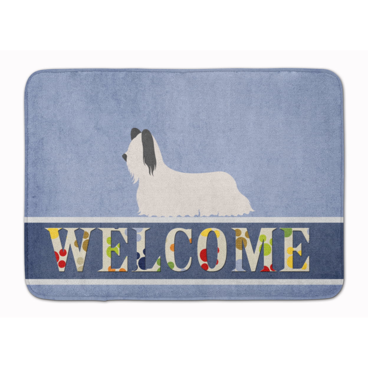 BB8278RUG Skye Terrier Welcome Machine Washable Memory Foam Mat
