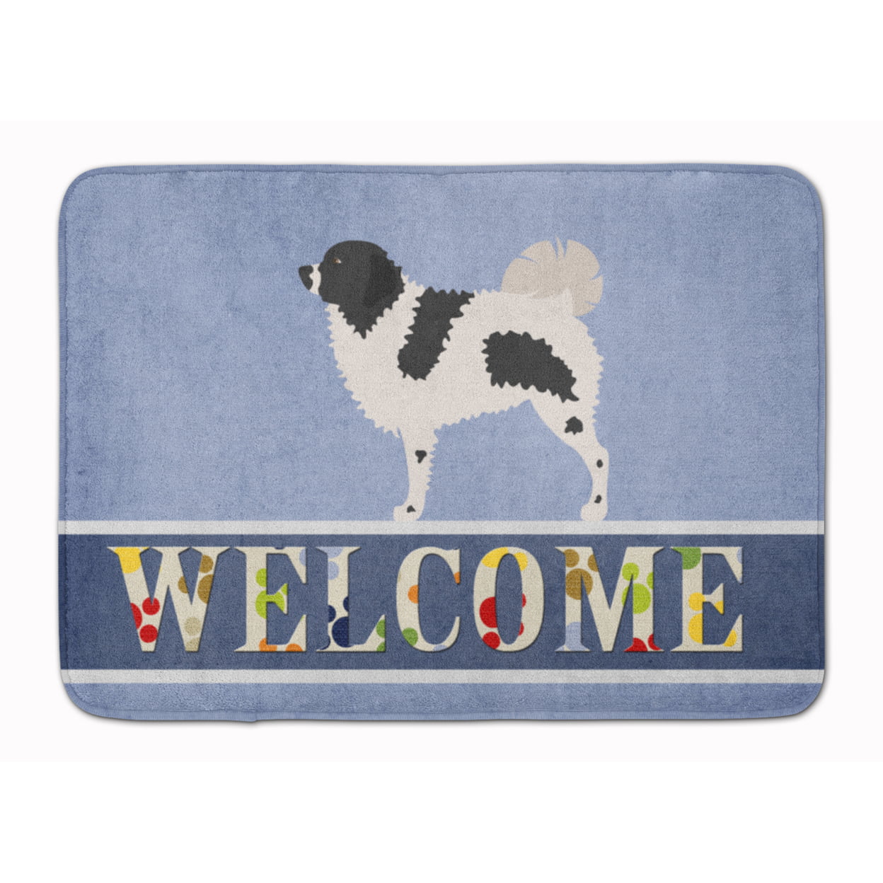 Wetterhoun Frisian Water Dog Machine Washable Memory Foam Mat - Multi-Colored