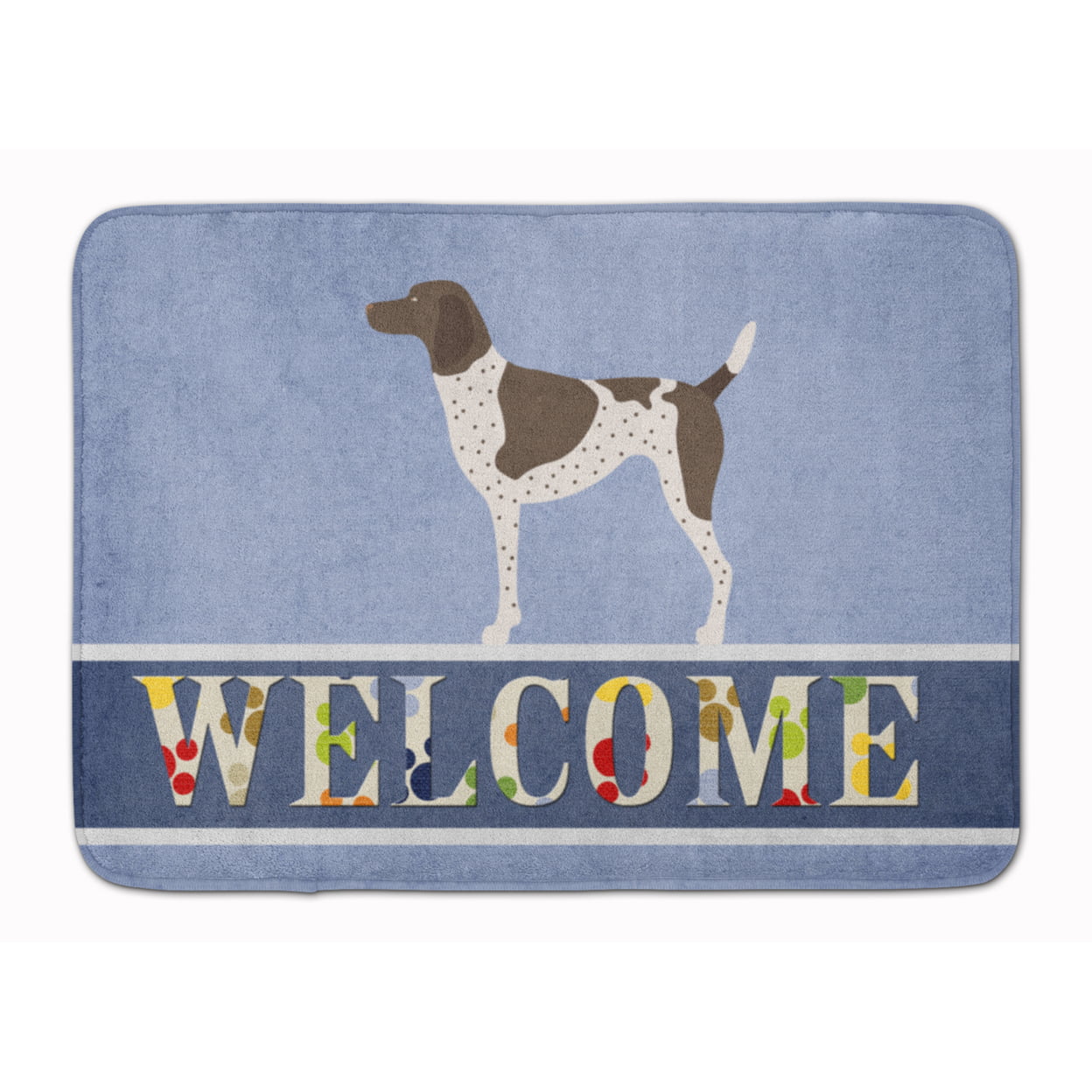 German Shorthaired Pointer Welcome Machine Washable Memory Foam Mat