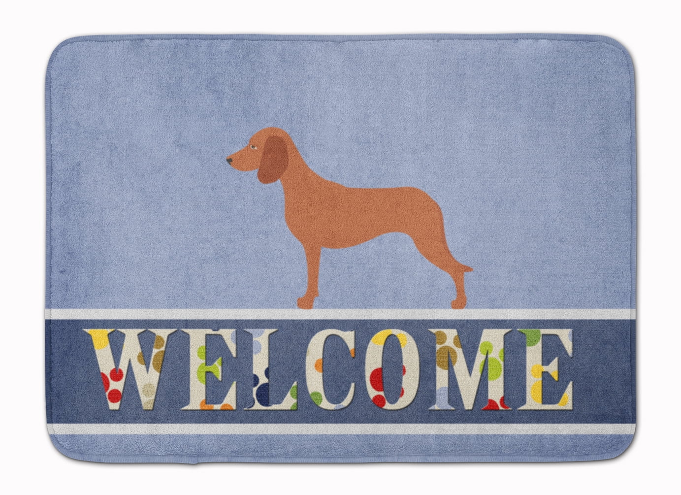 BB8285RUG Bavarian Mountian Hound Welcome Machine Washable Memory Foam Mat