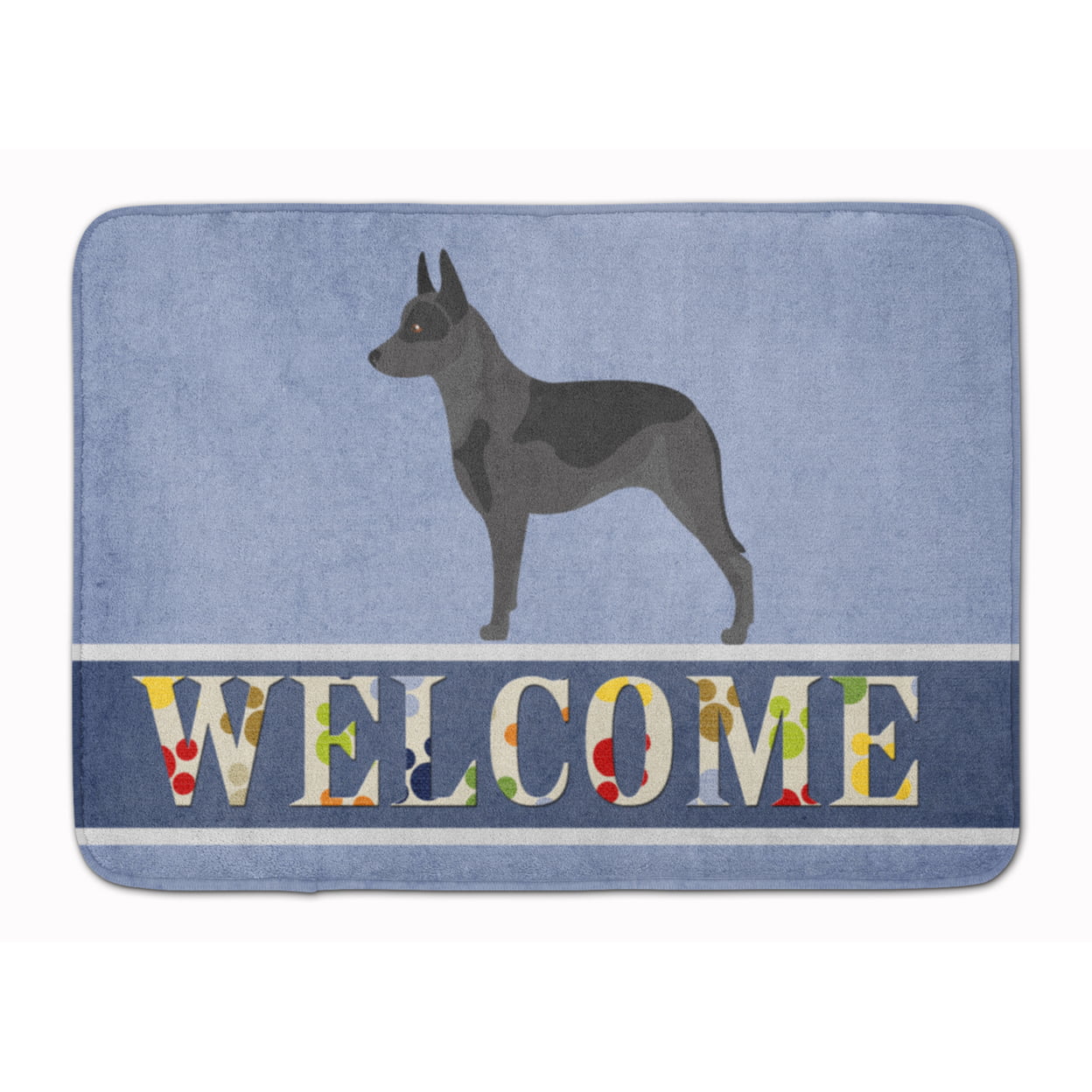 BB8289RUG Australian Cattle Dog Welcome Machine Washable Memory Foam Mat