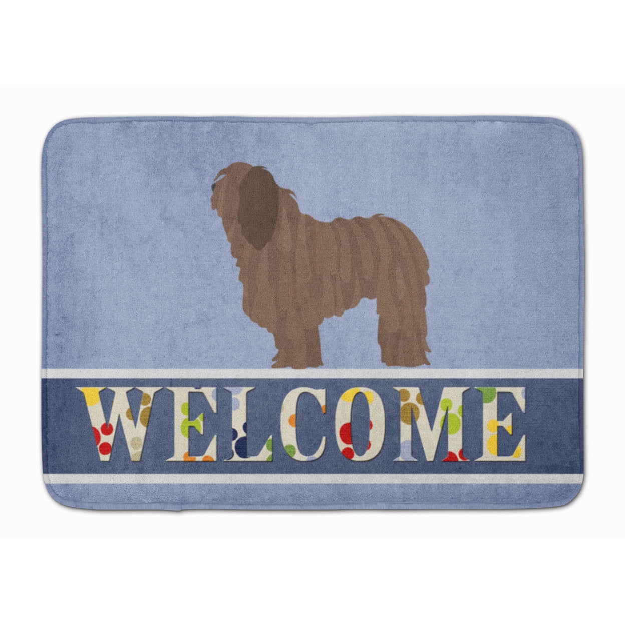 Picture of Carolines Treasures BB8291RUG Bergamasco Shepherd Welcome Machine Washable Memory Foam Mat