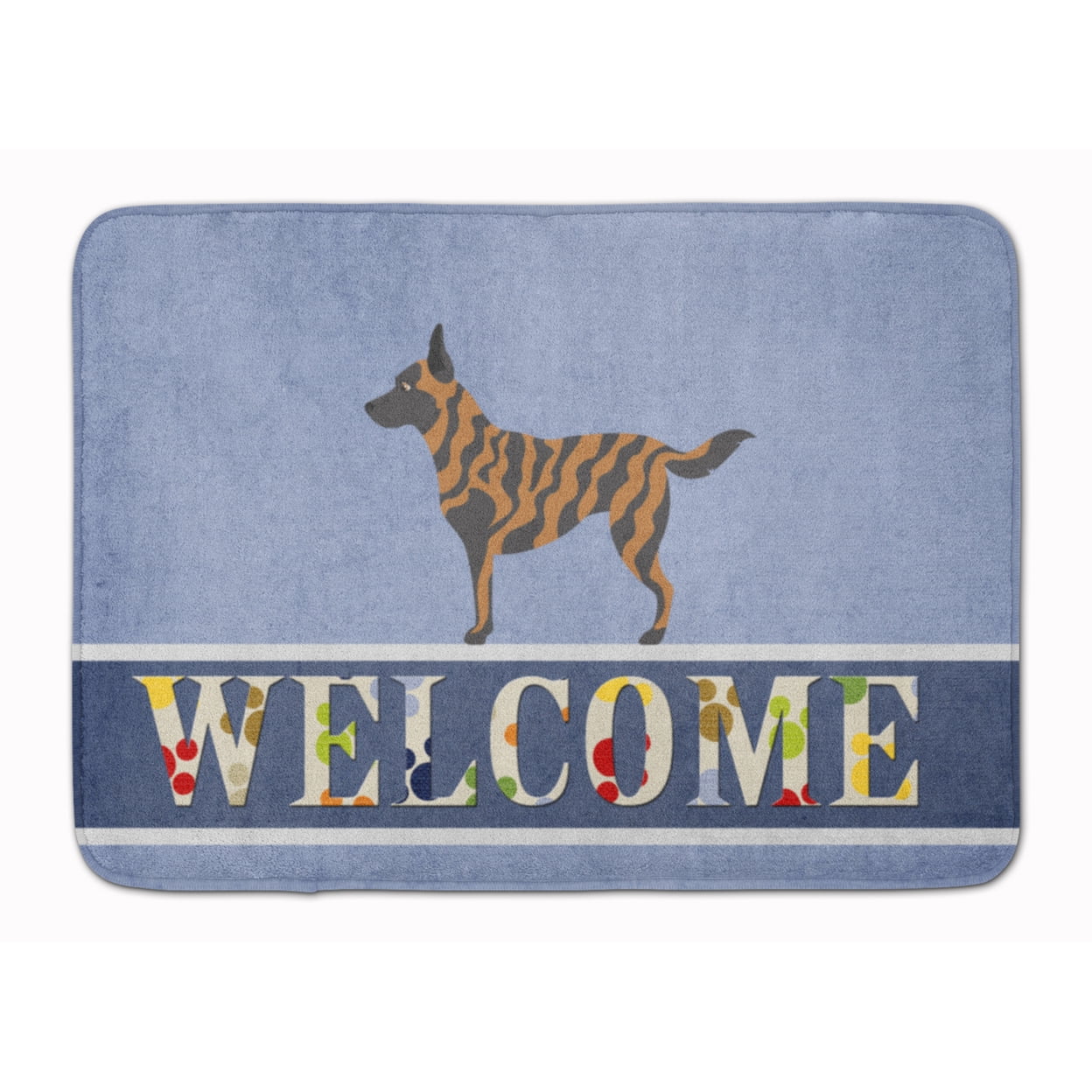 BB8300RUG Dutch Shepherd Welcome Machine Washable Memory Foam Mat