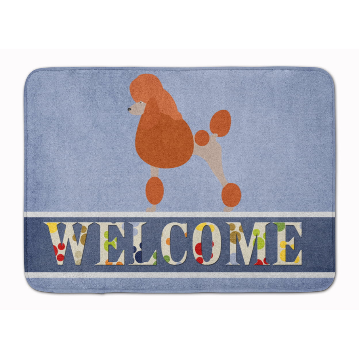 BB8311RUG Royal Poodle Welcome Machine Washable Memory Foam Mat