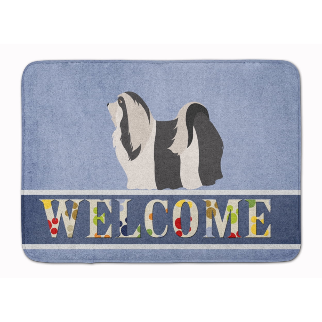 BB8314RUG Havanese Welcome Machine Washable Memory Foam Mat