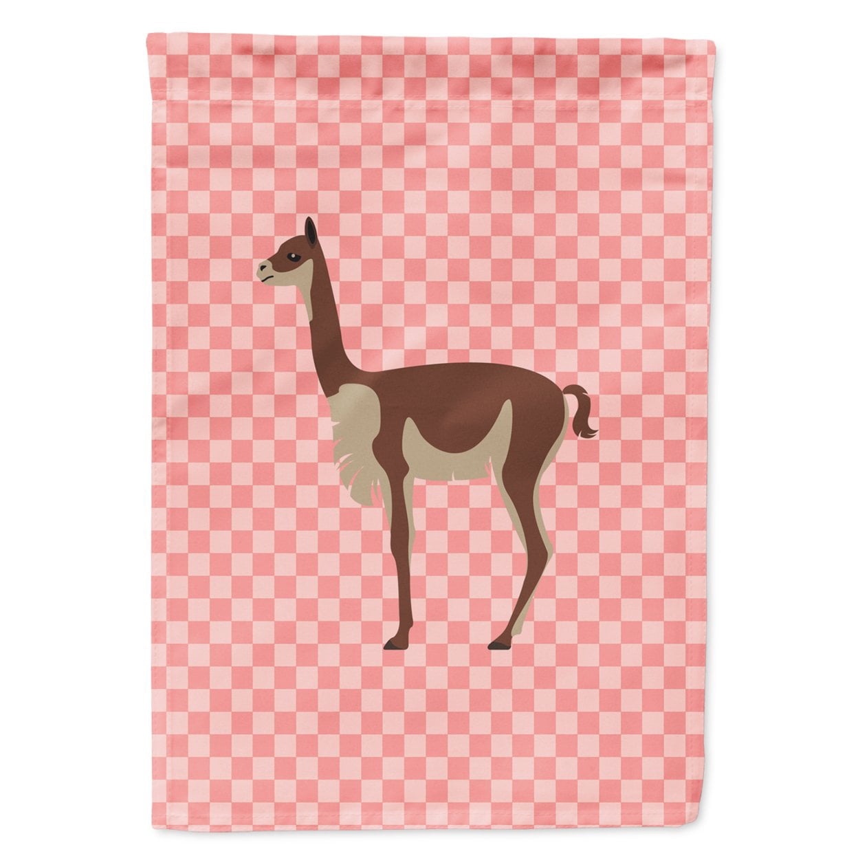 Vicugna Or Vicuna Pink Check Garden Flag - Pink Check