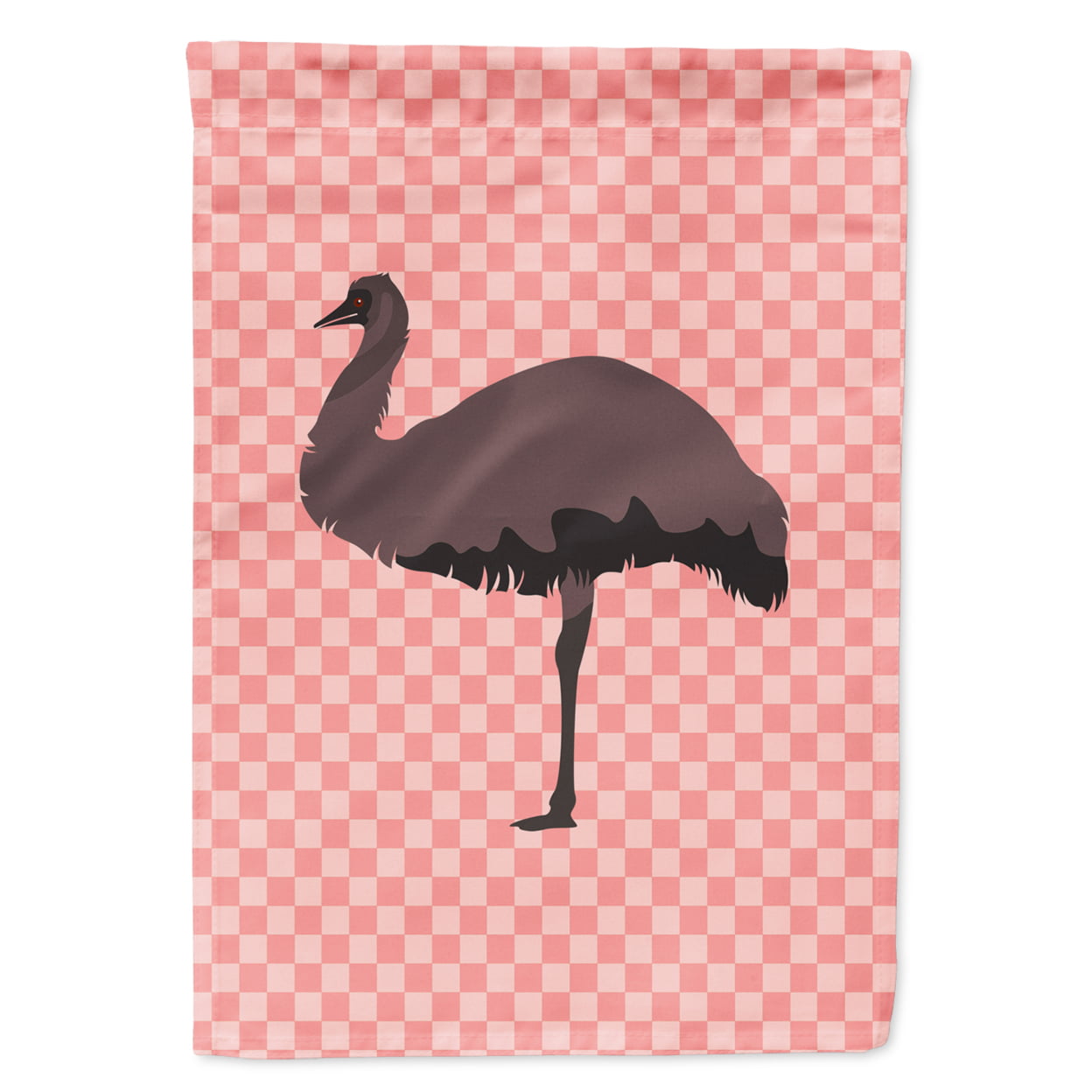 Emu Pink Check Garden Flag