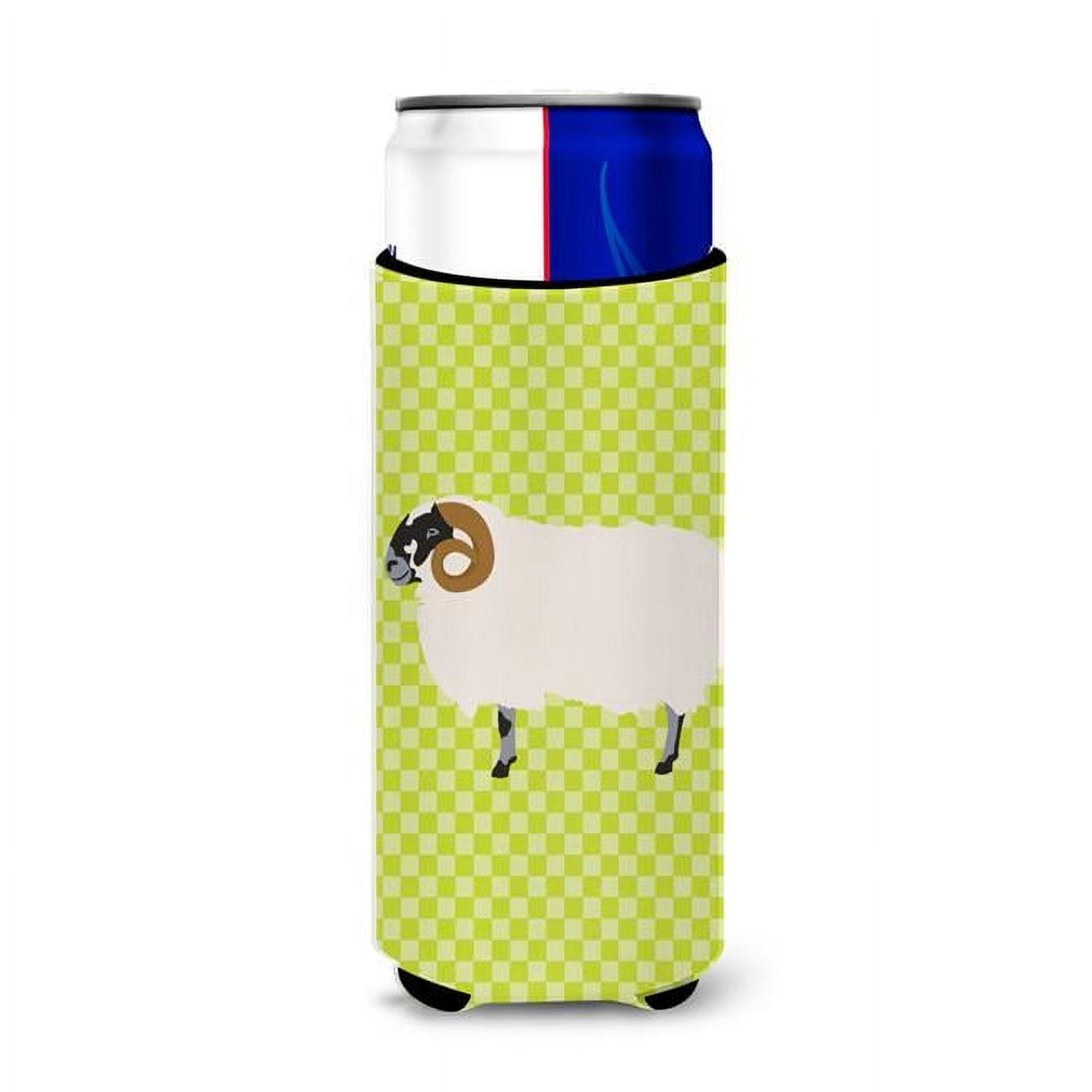 Scottish Blackface Sheep Green Michelob Ultra Hugger for Slim Cans - Green
