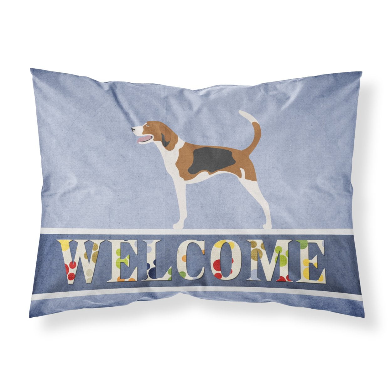 BB8271PILLOWCASE American Foxhound Welcome Fabric Standard Pillowcase