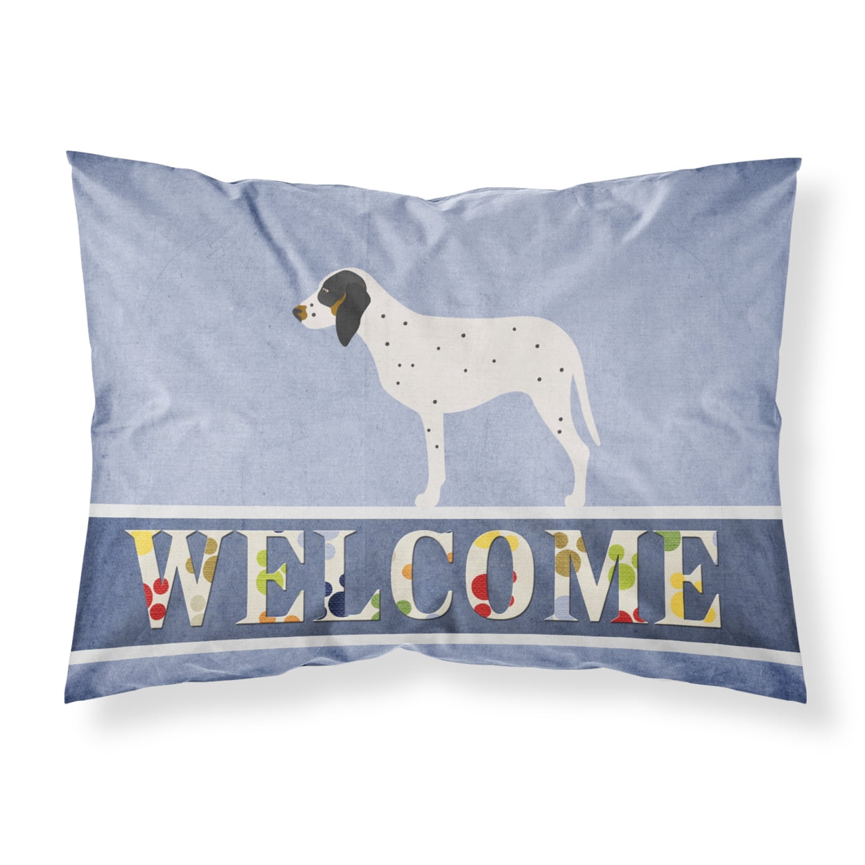 Gascon Saintongeois Welcome Fabric Standard Pillowcase - Multi-Colored - Standard