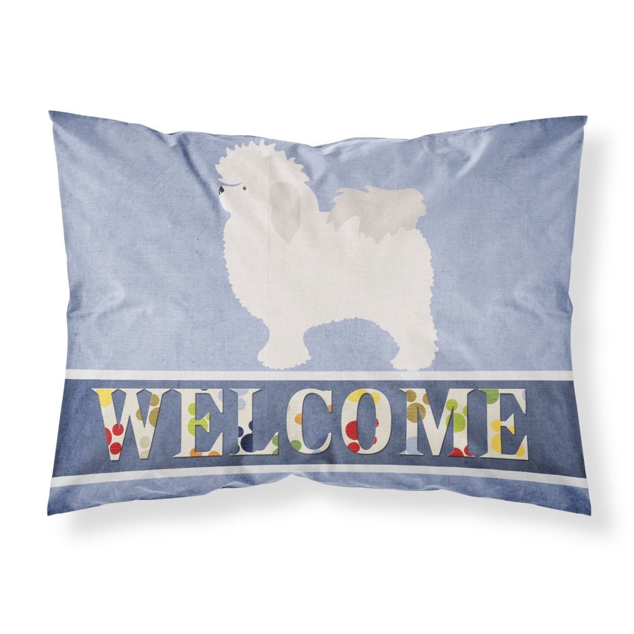 Bolognese Welcome Fabric Standard Pillowcase - Multi-Colored - Standard