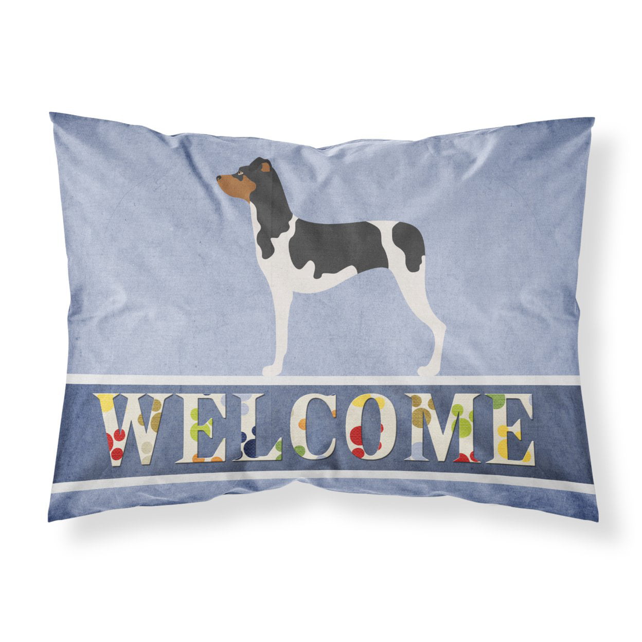 Brazilian Terrier Welcome Fabric Standard Pillowcase - Multi-Colored