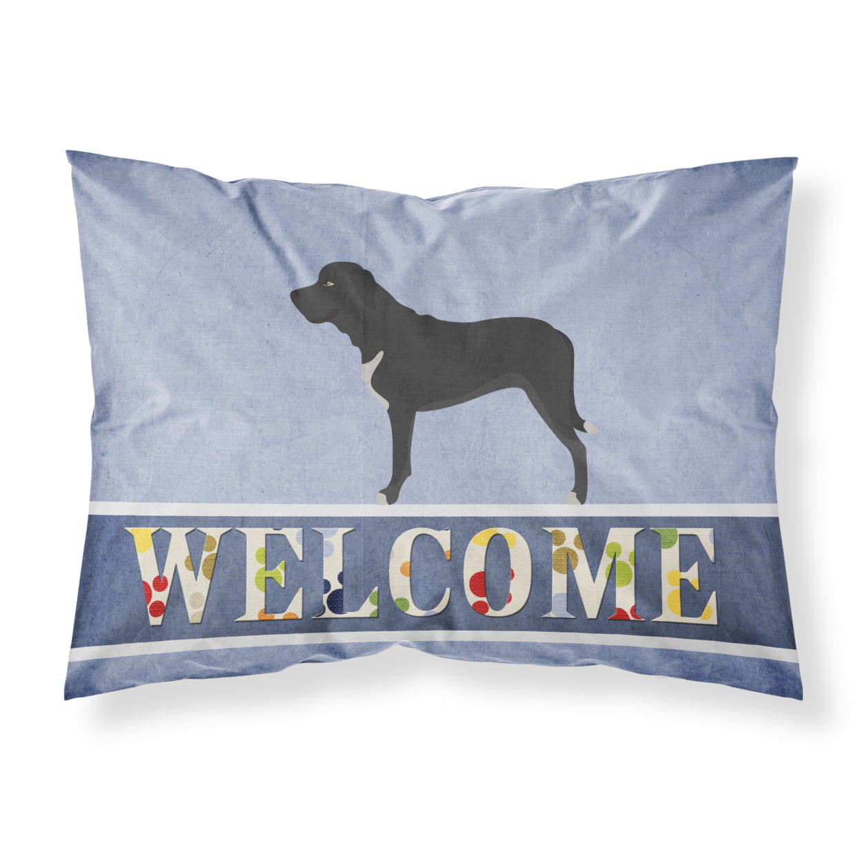 Broholmer Danish Mastiff Fabric Standard Pillowcase - Multi-Colored - Standard