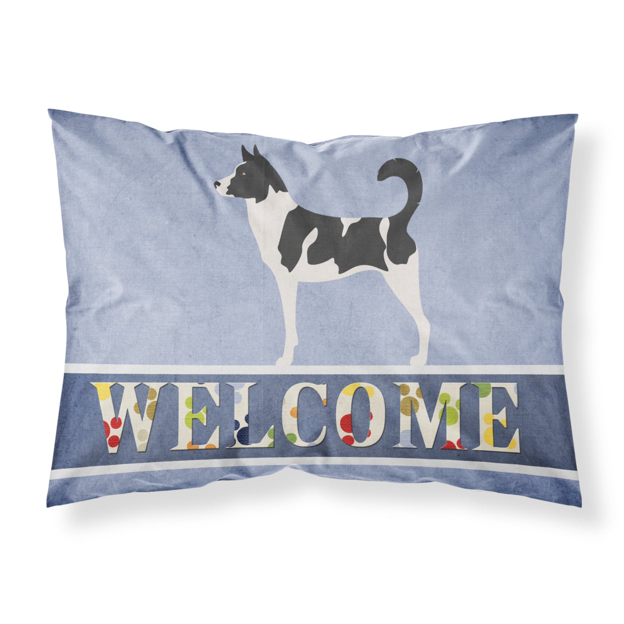 BB8329PILLOWCASE Canaan Dog Welcome Fabric Standard Pillowcase