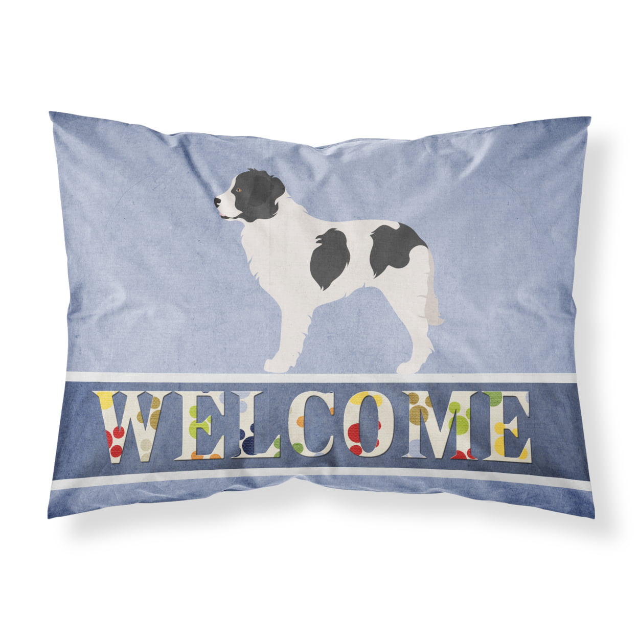 BB8331PILLOWCASE Landseer Welcome Fabric Standard Pillowcase